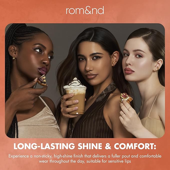 rom&nd Volume Hack Trio Mocha Mousse Lip Set | K-Beauty Plumping Gloss, Hydrating Balm & Smooth Liner | Achieve Defined, High-Shine Lips for Viral Looks.