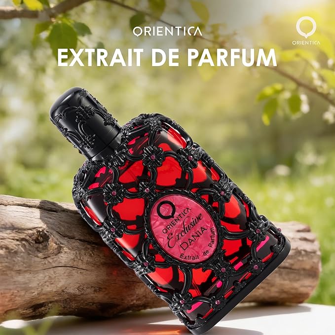 Orientica Luxury Exclusive Dania Extrait de Parfum 2.7oz/80ml – Floral, Fruity, Woody, Orange, Gardenia, Peach, Tuberose, Coconut, Vanilla, Amber, Cedar - Arabic Perfume for Men & Women