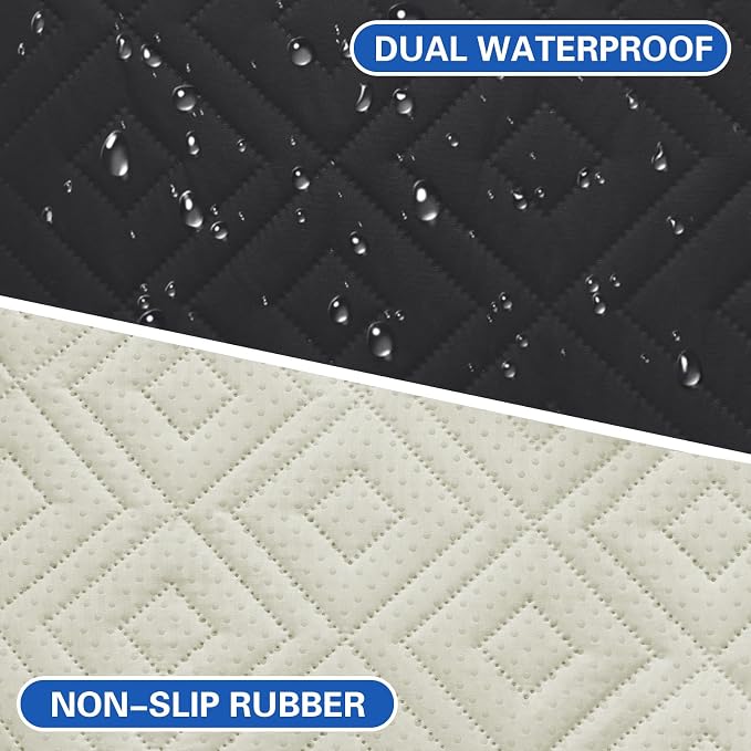 2026 Waterproof Sofa Dog Blanket (30"x70") Comfy Couch Sofa Mat for Pets with Anti-Slip Back, Universal Incontinence Lightweight Liner Pad for Furniture Car Picnic etc Durable Washable, Black