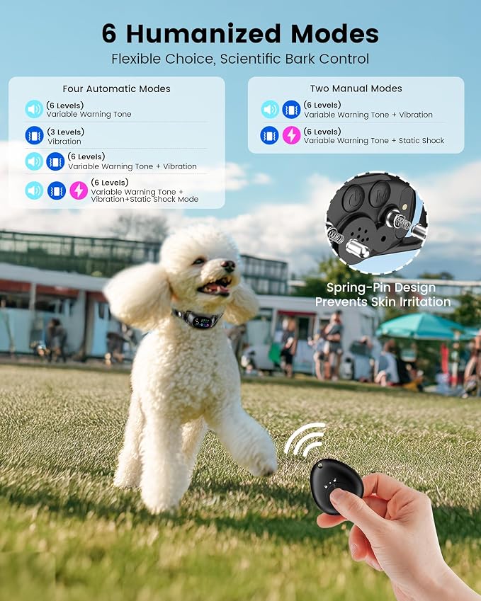 Dog Bark Collar with Remote