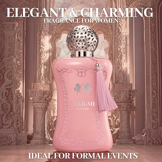A CENTER 2PCS Perfume Set for Women - Floral Fragrance Gift Set with Vanilla,Rose & jasmine, Eau De Parfume| 3.4 Fl Oz Each Women's Cologne(Delilah & Delilah UB)