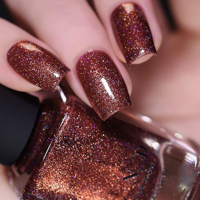 ILNP Misery - Fiery Burnt Orange Holographic Nail Polish