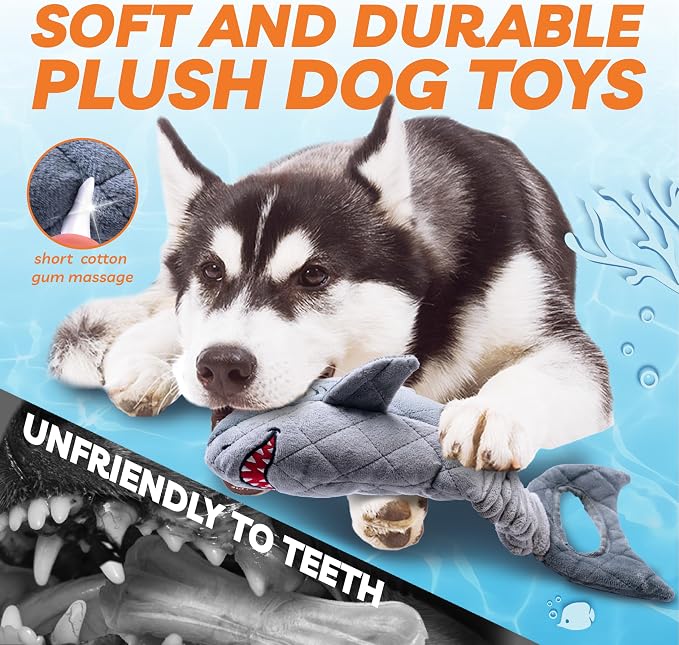 Vitscan Dog Toys for Small Dogs, Squeaky Dog Toys for Aggressive Chewers