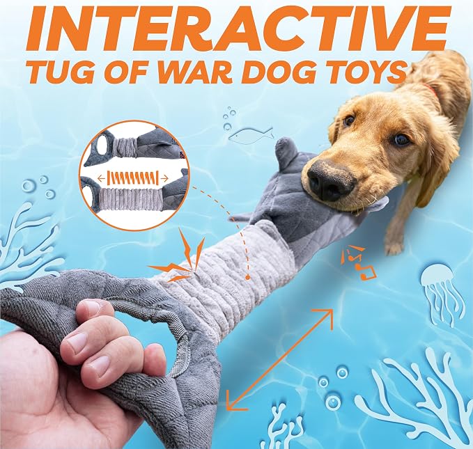 Vitscan Dog Toys for Small Dogs, Squeaky Dog Toys for Aggressive Chewers