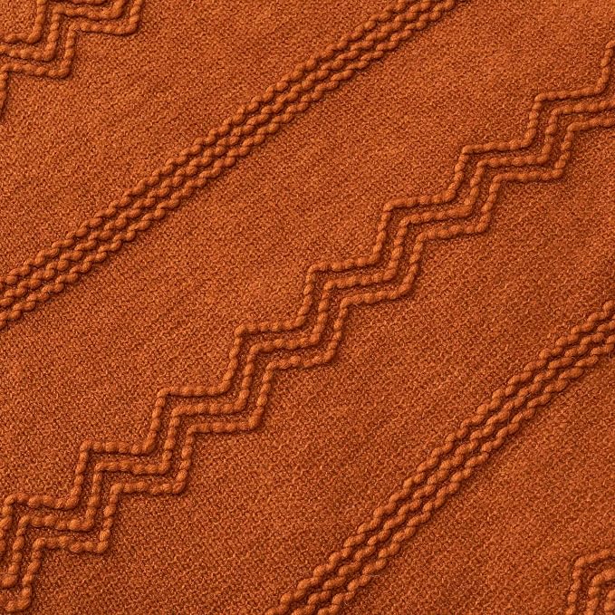 BATTILO HOME Rust Throw Blanket for Couch, 50"x60" | Burnt Orange Throw Blanket for Bed, Fall Decor Throw Blanket, Halloween Decoration