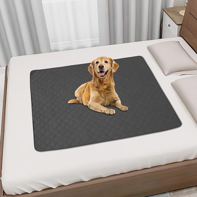 Easy-Going Waterproof Dog Bed Cover, Non-Slip Pet Blanket, 40x50in | Dark Gray, Leakproof Couch Cover, Machine Washable Furniture Mattress Protector, Soft Sofa Mat For Dogs, Pet Friendly