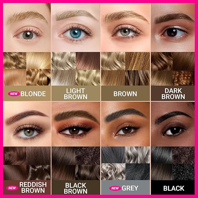 iMethod Curved Eyebrow Pen - 2-in-1 Dual-Ended Eyebrow Pencil with Curved Tip and Precise Brush-Tip, Microblading Pen for Natural Hair-Like Brows, Long Lasting, Black