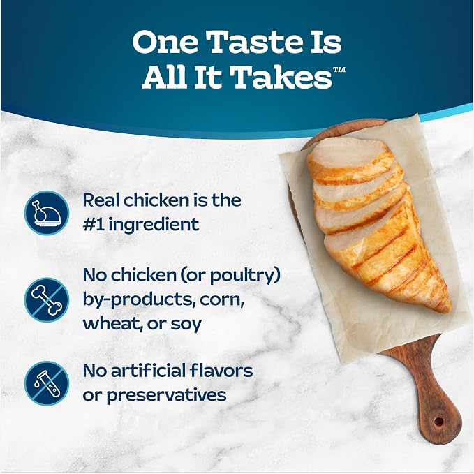 Blue Buffalo Tastefuls Chicken Paté Wet Cat Food, 3 oz, 4 ct | Real Chicken First, Paté Style, No Chicken By-Product, Corn, Wheat, or Soy
