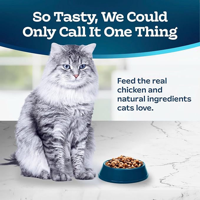 Blue Buffalo Tastefuls Chicken Weight & Hairball Control Dry Cat Food, 3 lb | Chicken & Brown Rice Recipe, Weight & Hairball Control, No Corn, Wheat, or Soy