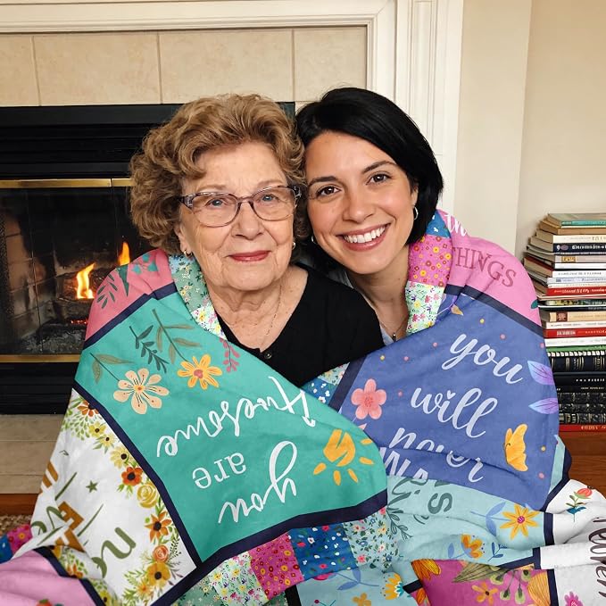 Butonus Get Well Gifts for Women After Surgery, Thinking of You Inspirational Encouragement Feel Better Gifts for Women, Knee Post Surgery Recovery Blanket for Woman, Hug Healing Blanket 60x50in