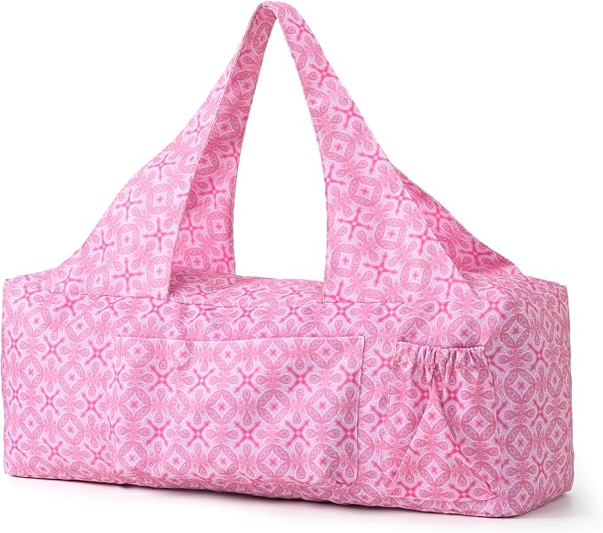 BOULDER BEE Yoga Mat Bag with Wet Pocket, Large Yoga Mat Carrier Fits All Your Stuff, Personalized Yoga Gifts, Gym Tote Bag for Women
