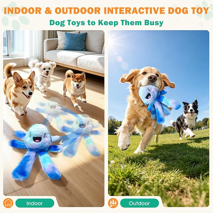 Fuufome Interactive Automatic Jumping Dog Toy for Small, Medium & Breeds to Keep Them Busy