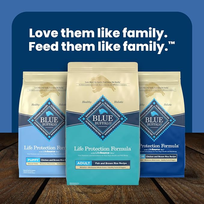 Blue Buffalo Life Protection Formula Fish Adult Dry Dog Food, 34 lb | Real Whitefish #1 Ingredient, Supports Immunity with Antioxidant-Rich LifeSource Bits, Promotes Healthy Muscle Development