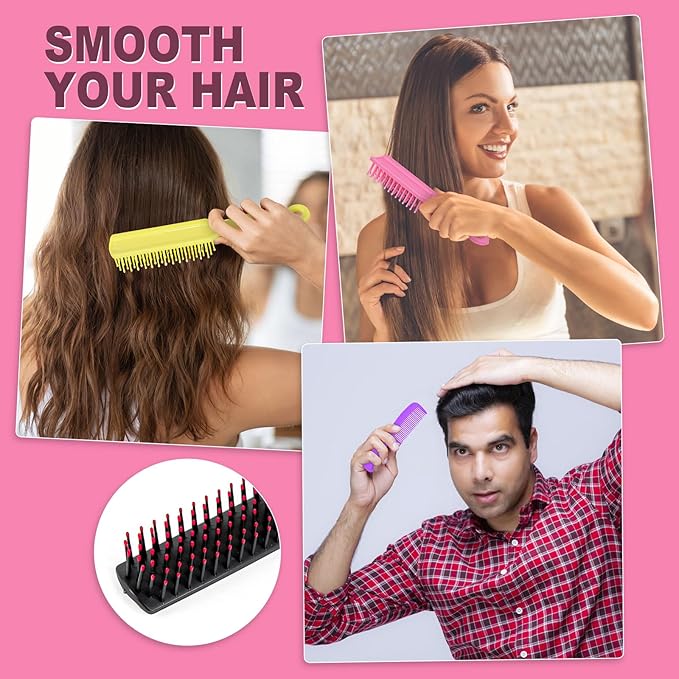 Hair Brush and Combs Bulk Individually Wrapped for Homeless,Disposable Hair Combs Bulk Hair Brushes Detangling Hairbrush for Women Shelter Nursing Hotel Church Charity Supplies200