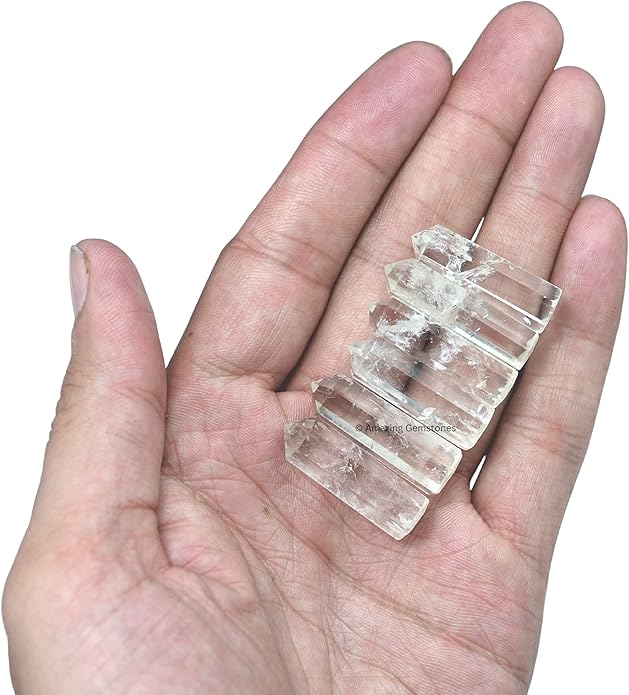 Amazing Gemstone Crystal Points Bulk Healing Crystals & Stones - Premium Single Terminated Healing Wand Point Bulk Crystals for Crafts, Crystal Grid, DIY Work