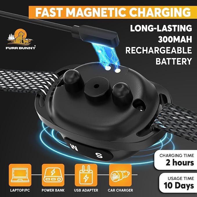 2026 Upgraded Intelligent Dog Bark Collar for Small and Medium Dogs - Beep, Vibration and 7 Sensitivity Levels Adjustment - No Shock Collar, Humane Training