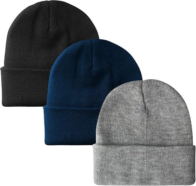 PFFY Unisex Beanie Hats for Men Women Knit Winter Beanies