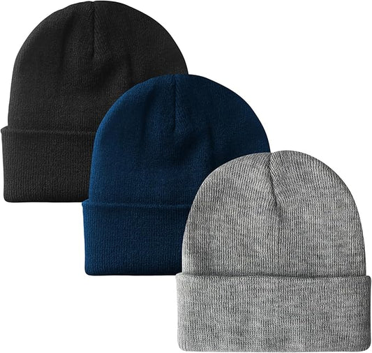 PFFY Unisex Beanie Hats for Men Women Knit Winter Beanies