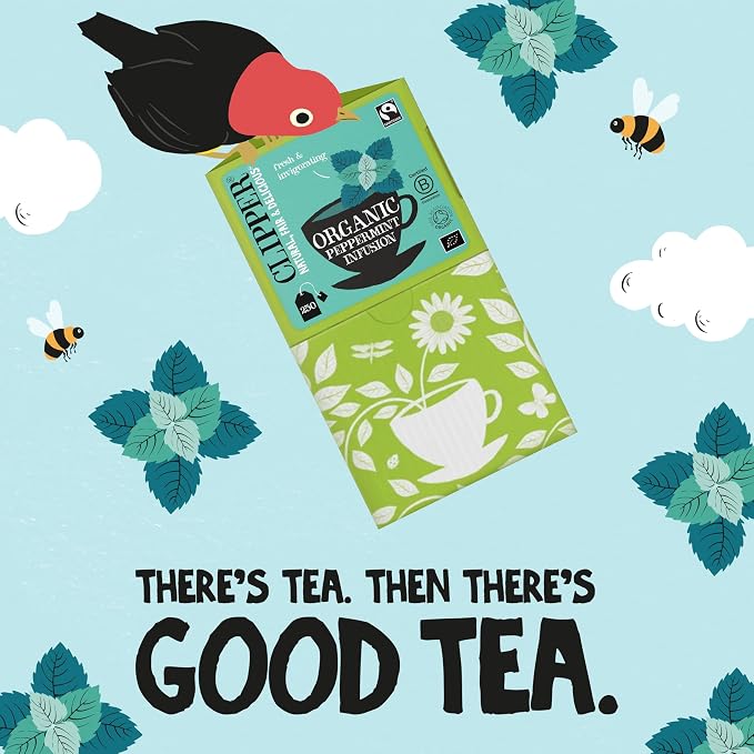 Clipper Organic Peppermint Tea Bags, Caffeine Free, 250 Bags
