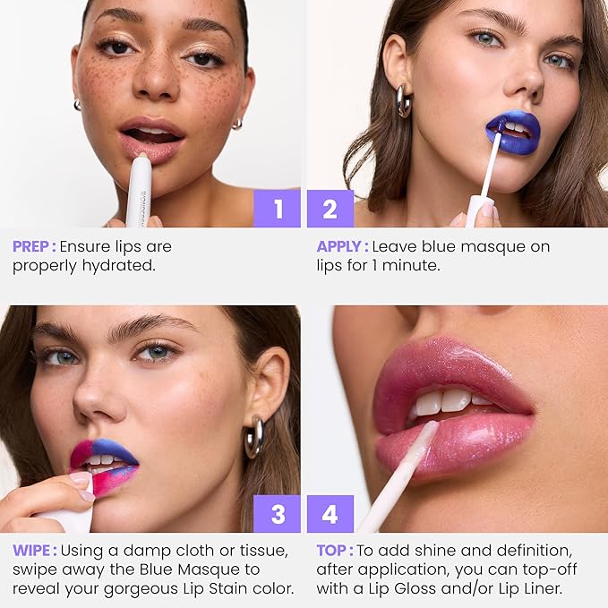 Wonderskin Wonder Blading All Day Lip Stain Peel Off Masque - Long Lasting, Waterproof & Transfer Proof Brown Lip Tint, Matte Finish Peel Off Makeup (Hush Masque)