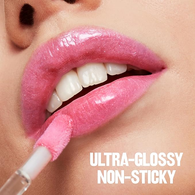 REVLON Super Lustrous Lip Gloss, Non-Sticky, Hydrating, High Shine Finish, 230 Sugar Violet, 0.13 oz (Pack of 2)