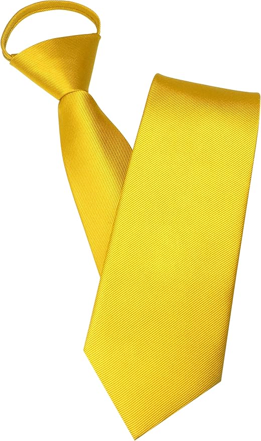 JEMYGINS 3.15“Solid Color Pre-tied Adjustable Necktie for Business and Wedding