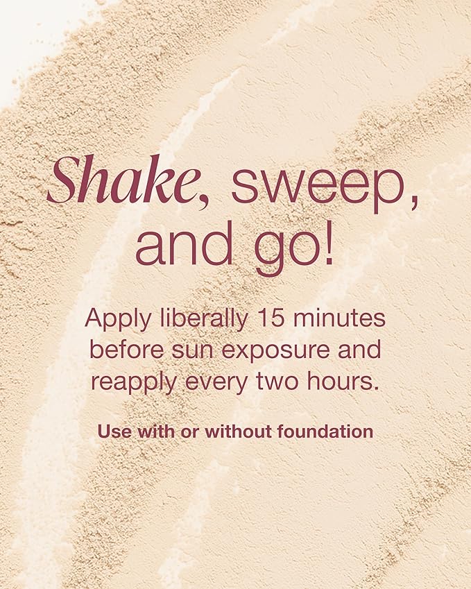 Mineral Fusion Brush-On Powder Sunscreen for Face SPF 30 | Transluscent Natural Daily Sun Care with UVA UVB Protection | Hypoallergenic, Non-Toxic | TSA & Travel Friendly