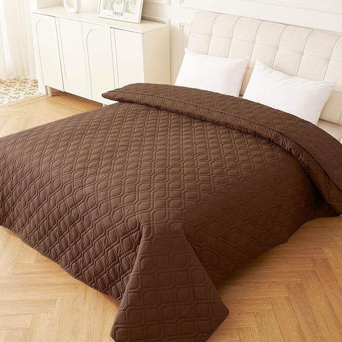 Waterproof Dog Bed Blanket - Soft Pet Blanket & Sofa Cover for Dogs | Reversible Washable Furniture Protector, Couch Covers for Pets (52x82 Inch, Brown/Brown)