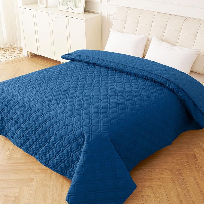 Waterproof Dog Bed Blanket - Soft Pet Blanket & Sofa Cover for Dogs | Reversible Washable Furniture Protector, Couch Covers for Pets (52x82 Inch, Navy Blue/Navy Blue)