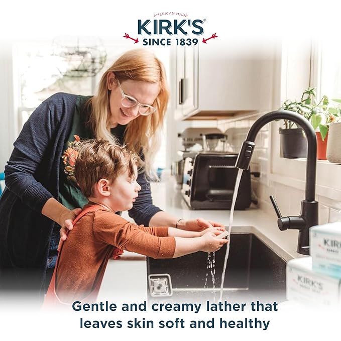 Kirk's Fragrance Free Castile Bar Soap (Pack of 3)