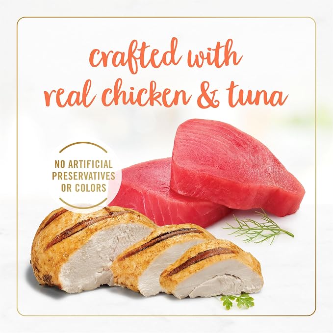 Fancy Feast Purina Wet Cat Food Flaked Chicken and Tuna Feast - 3 oz. Cans (Pack of 48)