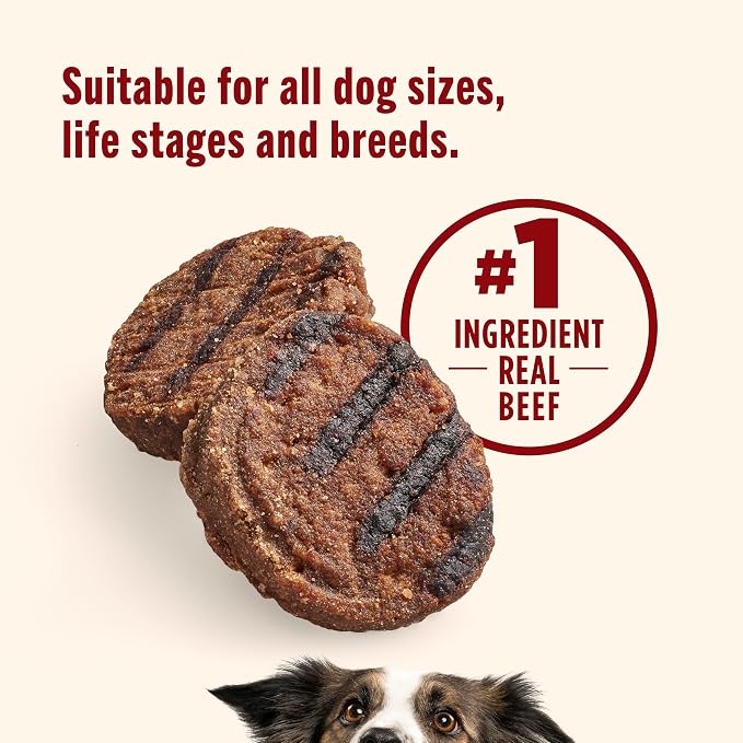 Nutrish Burger Bites Dog Treats, Beef Recipe, 12 oz. Pouch (Rachael Ray)