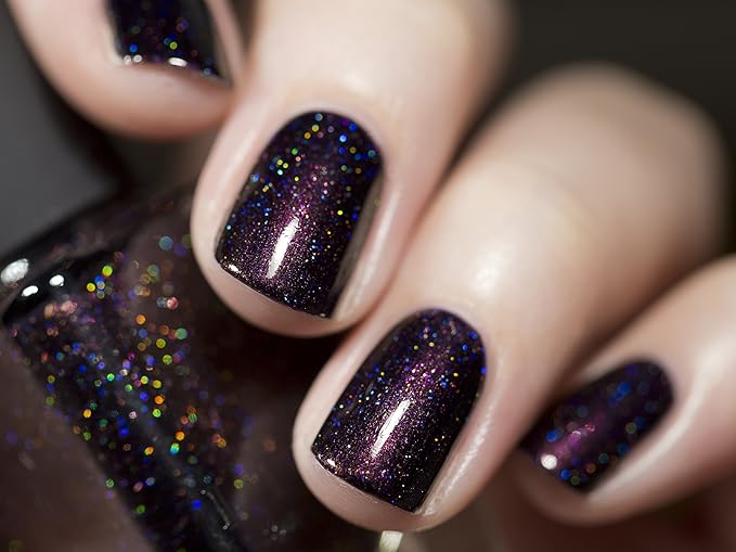 ILNP Mon Amour - Dark Purple Holographic Nail Polish
