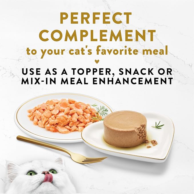 Fancy Feast Purina Appetizers Lickable Grain Free Wet Cat Food Topper Wild Alaskan Salmon Appetizer - 1.1 oz. Trays,(Pack of 20)