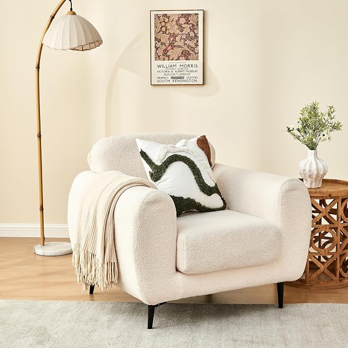 lifein 18x18 Pillow Covers-Throw Pillow Covers Boho Couch Pillows Embroidered Decorative Accent Pillows Mid Century Textured Pillowcases for Couch Sofa Living Room Bed (Olive Green and Cream)