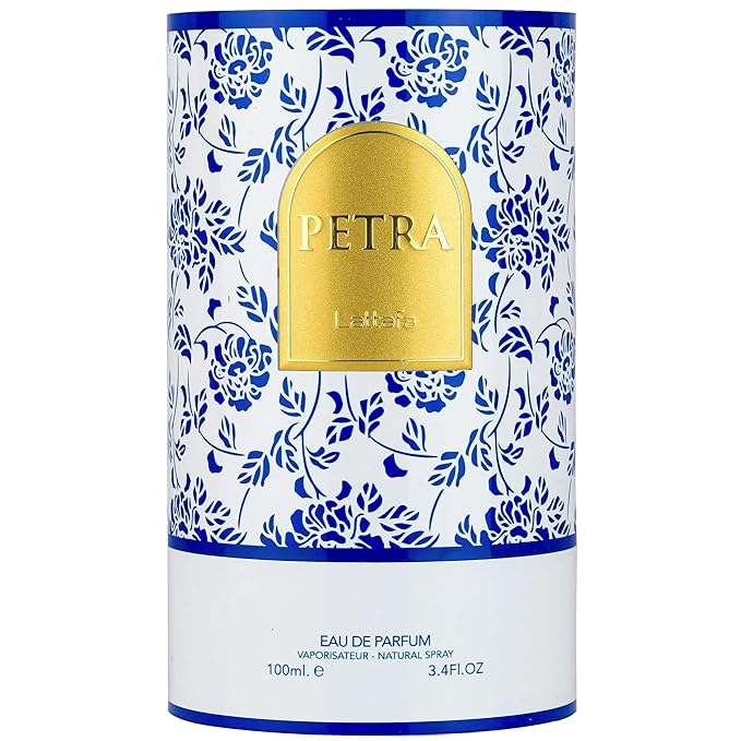 Lattafa Petra - Fruity, Gourmand, Floral, Musky - Eau de Parfum Long-Lasting Fragrance for Unisex, 3.4 Ounce / 100 ml