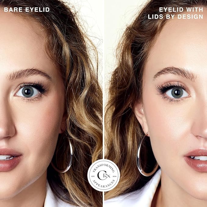 Contours Rx Lids by Design - Non-Surgical & Transparent Eyelid Lift Strips - for a More Youthful-Looking Appearance, Lid Lifting Treatment, Eyelid Tape for Hooded Eyes (4mm)160ct