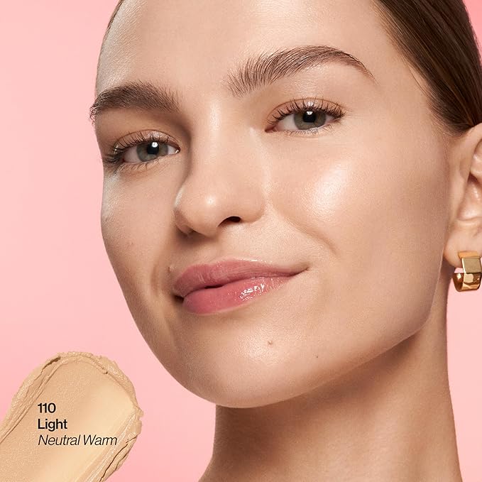 Revlon Glimmer Tinted Moisturizer Stick for Face, Lightweight Foundation, Hydrating Skincare-Infused Makeup, 110, 0.31 oz