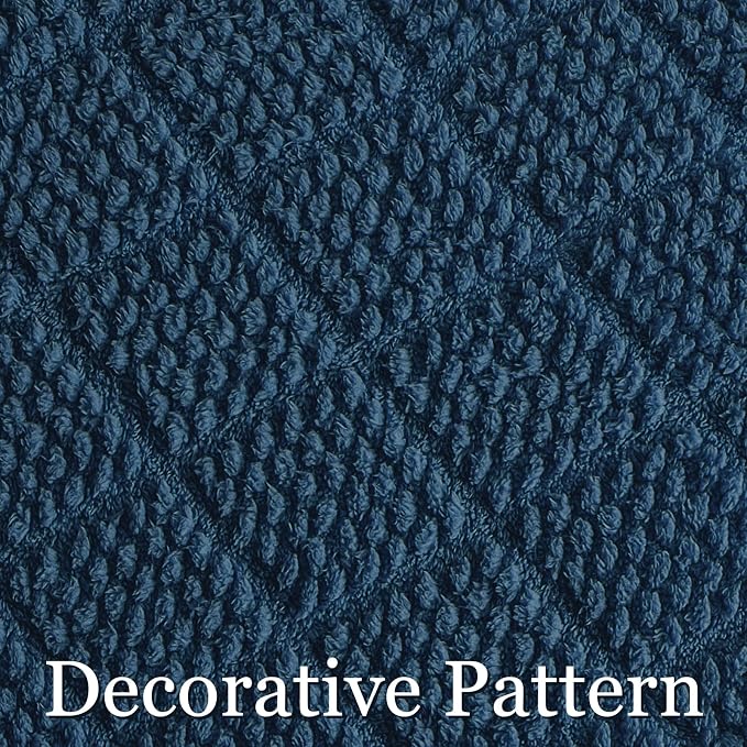 Whale Flotilla Soft Fleece King Size Blanket for Bed, Navy Blue | Jacquard Waffle Blankets for Home Decor, Lightweight and Cozy, All Season Suitable, 90x104 Inch