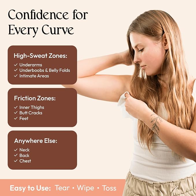 FOMIN Acidified Travel Deodorant Mini Wipes For Women & Men- Coconut Vanilla - 288 Count - pH Balanced, Biodegradeable Mini Deodorant Travel Size Wipes - Plastic-Free, Underarm Body Wipes