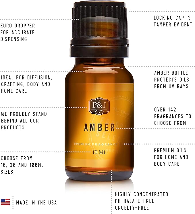 P&J Trading Fragrance Oil for Diffusers for Home - Bacon 10ml Fragrance Scents for Candle Making - Soap Making Supplies & Car Diffuser Scents