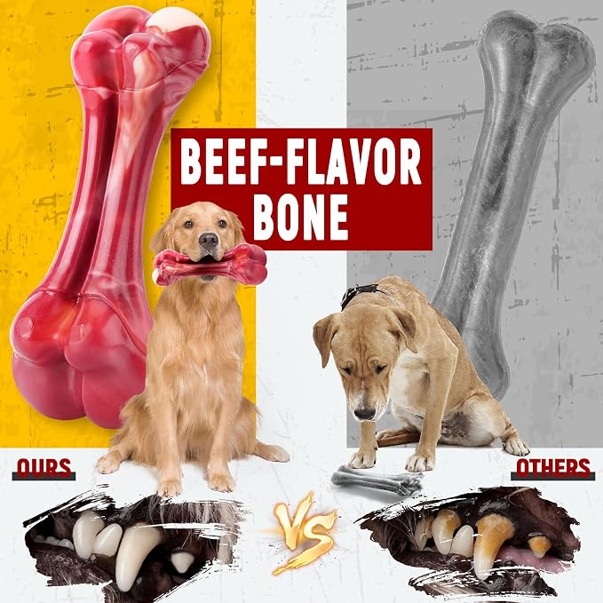 Zeaxuie 12-Pcs Variety Dog Toys for Aggressive Chewers, Medium & Large Dogs