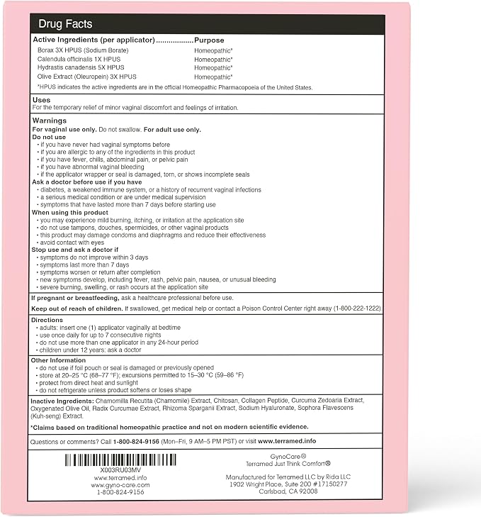 Bacterial Vaginosis Symptoms Relief | BV For Women | Natural Homeopathic Vaginal Ointment for Odor, Itching, BV, and Vaginal Microbiota Imbalance | 7 Pre Filled Applicators