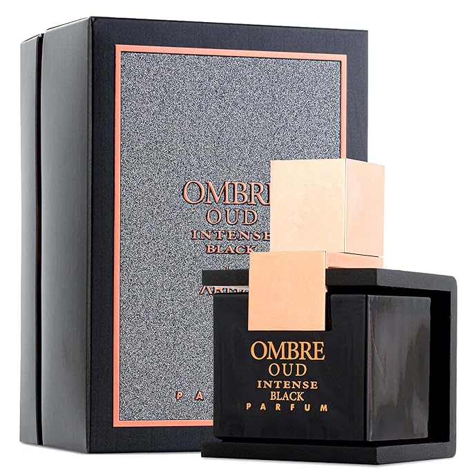 Armaf Ombre Oud Intense Black – Woody, Oriental, Amber, Smoky – Eau de Parfum Spray Long-Lasting Fragrance for Men, 3.4 Ounce / 100 ml