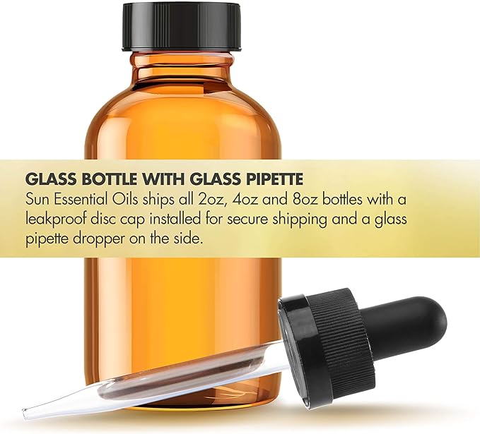 Sun Essential Oils - Roman Chamomile Essential Oil (8 oz) for Diffuser, Skin, Body, Face, Aromatherapy Massage & Humidifier, Scent for Soap, Candle, Shampoo & Lotion Making at Home