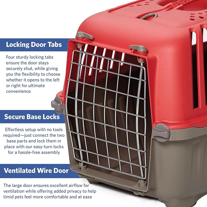 MidWest Spree Travel Carrier, 19-Inch, Small Dog & Cat Crate