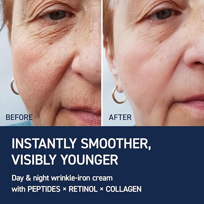 Collagen Neck Cream with Retinol & Multi Peptides, Firming & Tightening Moisturizer for Fine Lines, Décolleté, Sagging Skin, Korean Skincare, 1.69 fl oz (50 ml)
