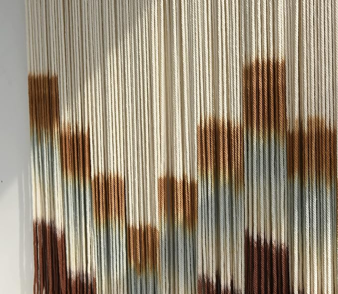 Macrame Wall Hanging Large Tie-Dye Geometric Fiber Wall Art Decor 57"W*35"L | Geometric Wall Hanging, Large Macrame Art, Handwoven Fiber Tapestry, Boho Decor, for Living Room Bedroom