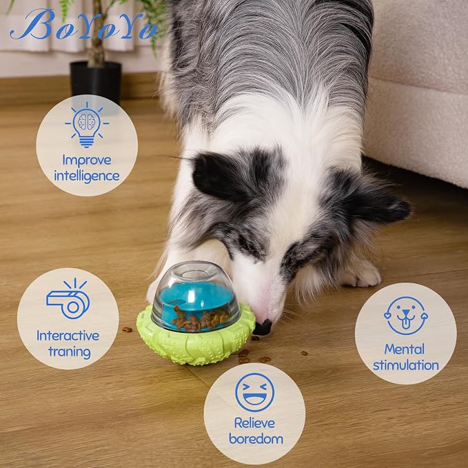 BoYoYo Interactive Dog Puzzle Toy for Smart, Dog Enrichment Toys to Keep Them Busy, Cognitive Dogs Toy to Stimulate Their Brain, Dog's Treat Dispensing Toys with Slow Feeder, Durable and Easy to Clean