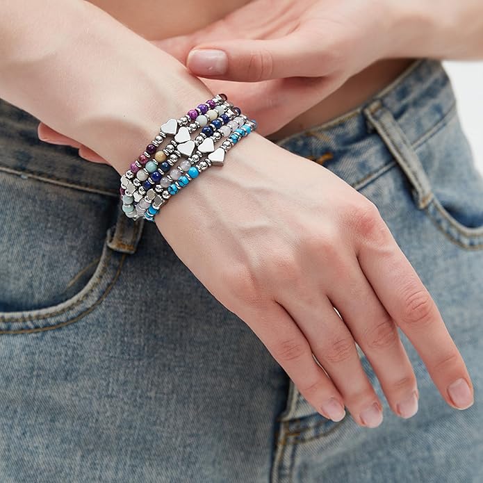 TONY & SANDY Tiny Beaded Bracelets for Women, Sometimes You Forget You're Awesome Gift, Unique Gifts for Women, Mom, Daughter, Wife, Coworker, Best Friend, Bestie, Granddaughter